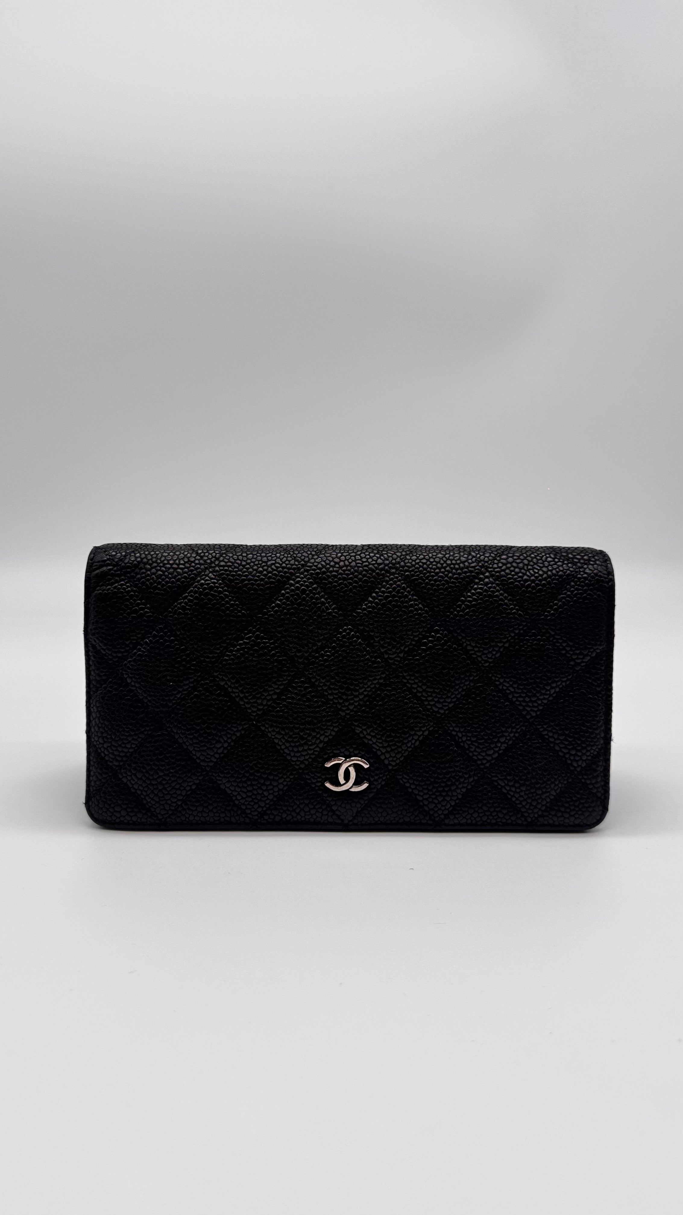 Portefeuille Chanel Timeless Classique en cuir Caviar Noir