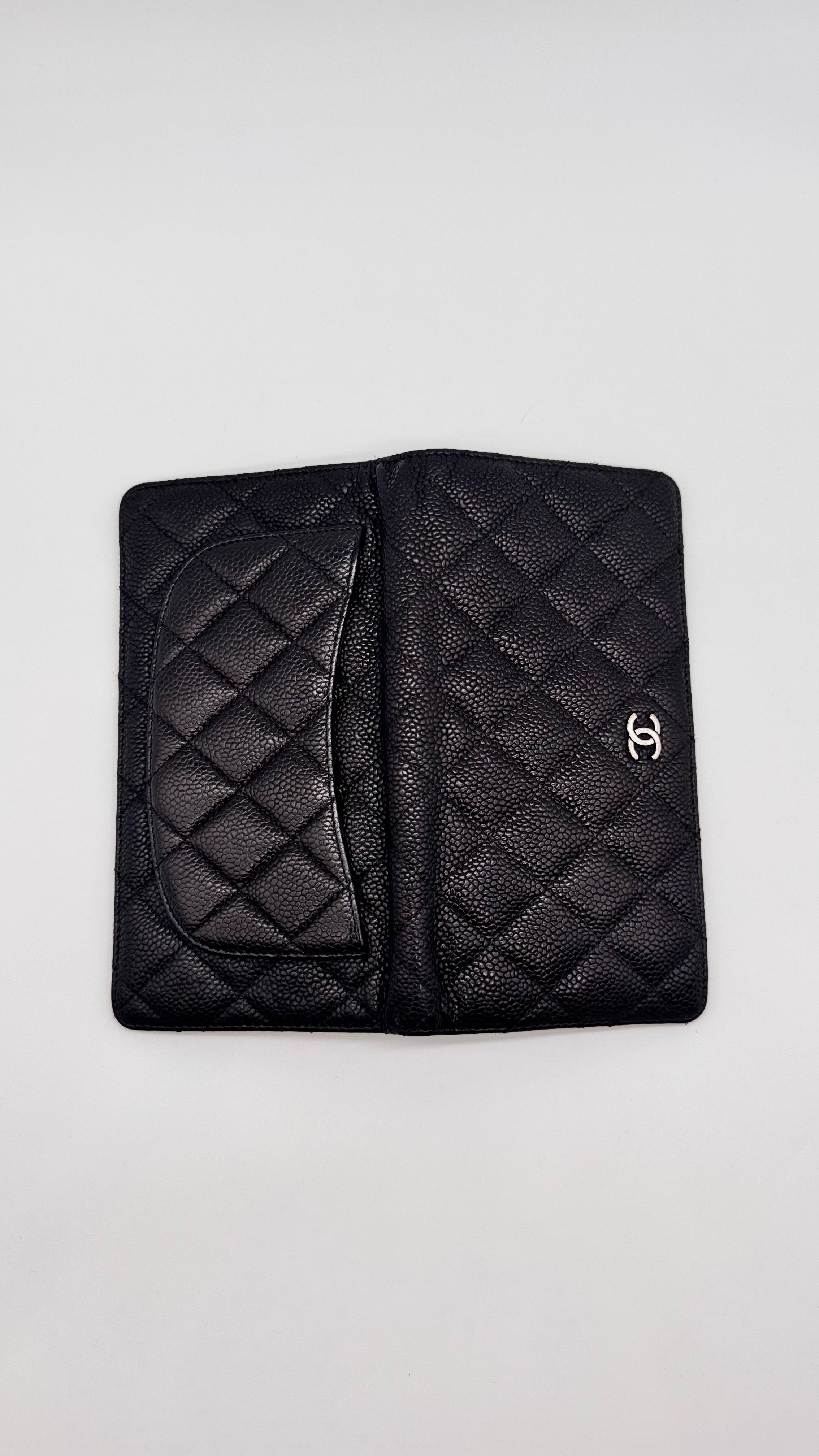 Portefeuille Chanel Timeless Classique en cuir Caviar Noir