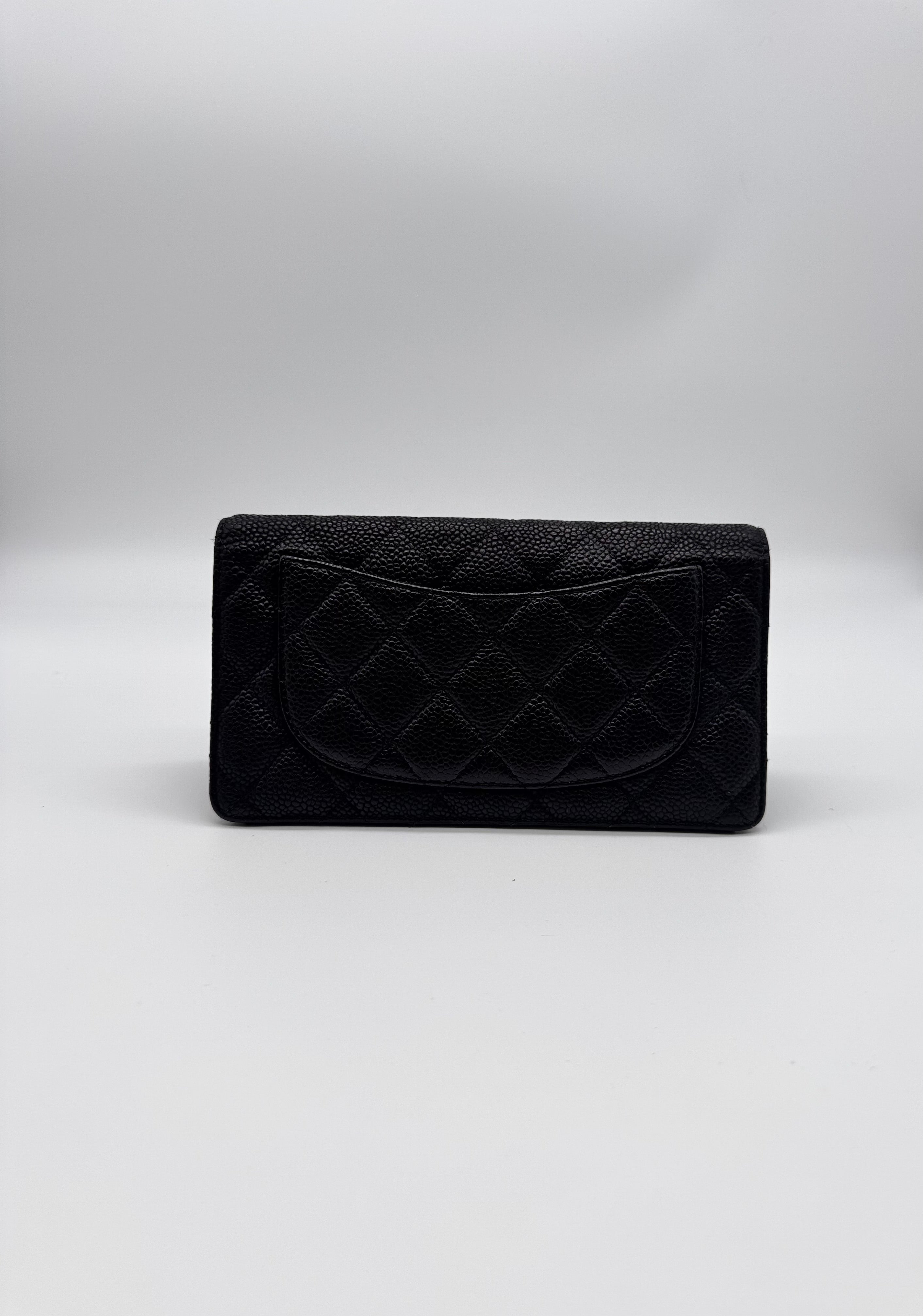 Portefeuille Chanel Timeless Classique en cuir Caviar Noir